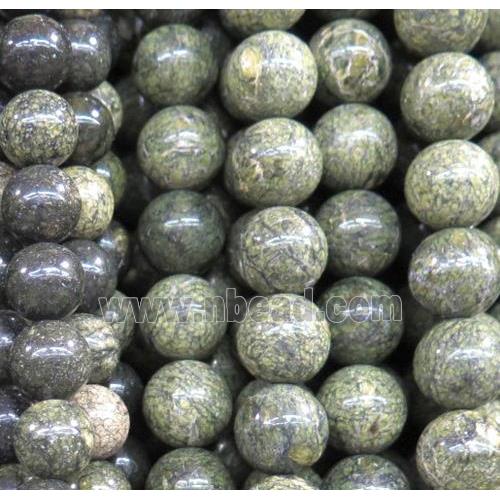 Russian Mountain Jade beads, round