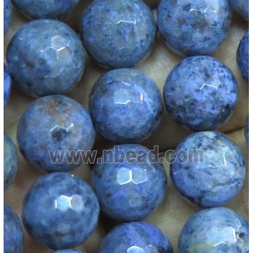 Natural Blue Sodalite Beads Faceted Round