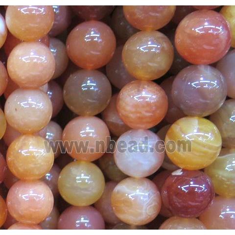 red Carnelian beads, round