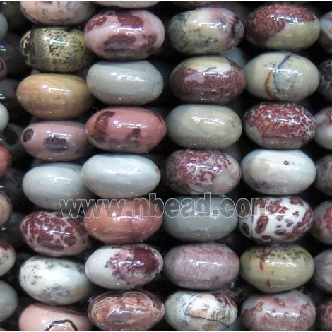 Chohua Jasper beads, rondelle