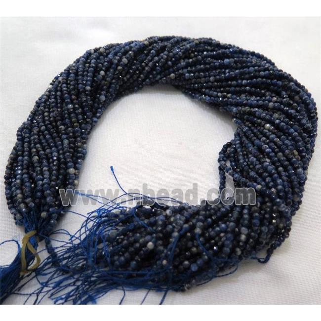 blue Sodalite Beads, faceted round, A-Grade