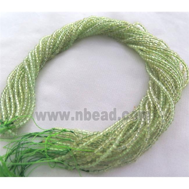 tiny round Prehnite Beads, green