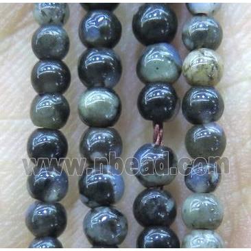 Gray Opal Beads, round, tiny