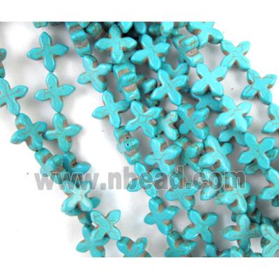 synthetic Turquoise Cross