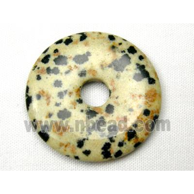 dalmatian Jasper Donut Pendants