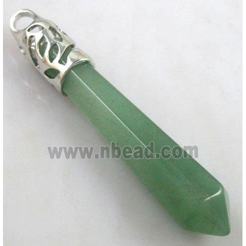 Green Aventurine Stone pendant, stick, point