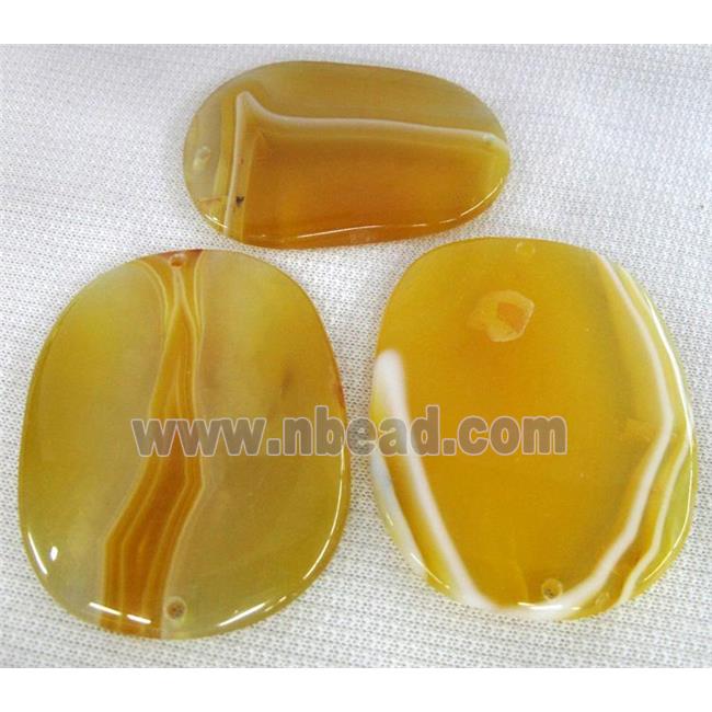 Natural agate stone pendant