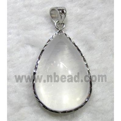 clear quartz pendant