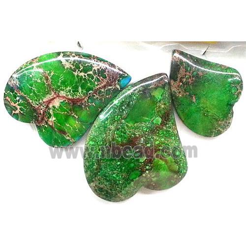 Green Imperial Jasper Teardrop Pendant