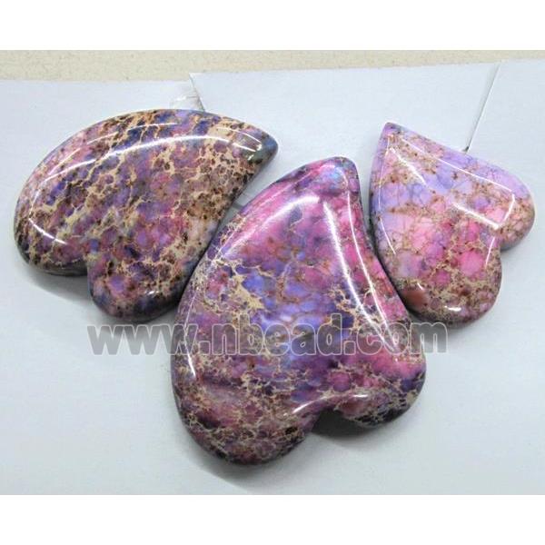 Purple Imperial Jasper Teardrop Pendant