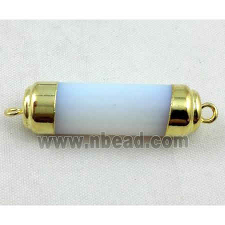 white opalite connector, stick