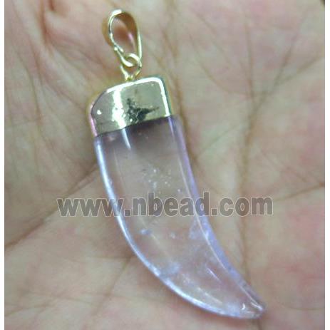 Clear Quartz horn pendant