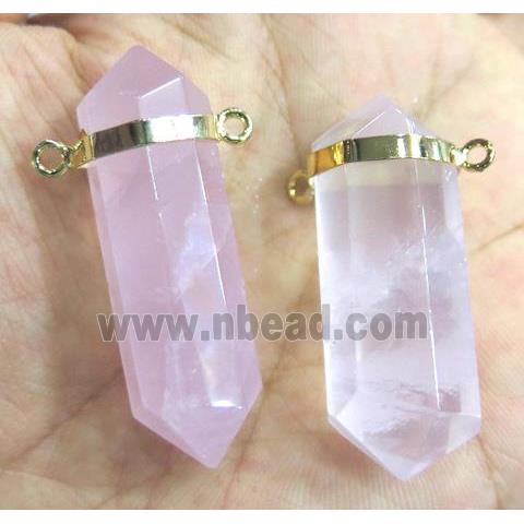 Rose Quartz pendant, bullet