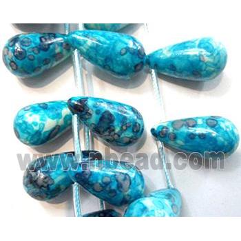 Rain colored stone bead, stability