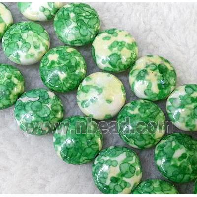 rainforest jasper bead, stability, flat-round