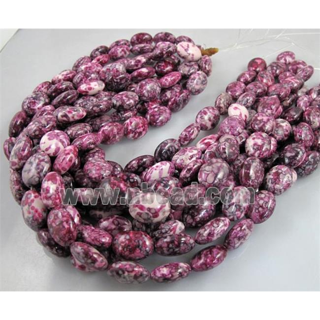 Rain colored stone bead, stability, flat rice