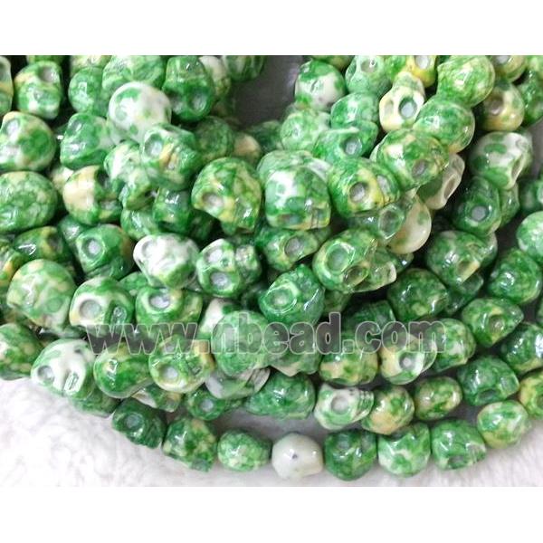 Rain Colored Stone Skull Beads, stability