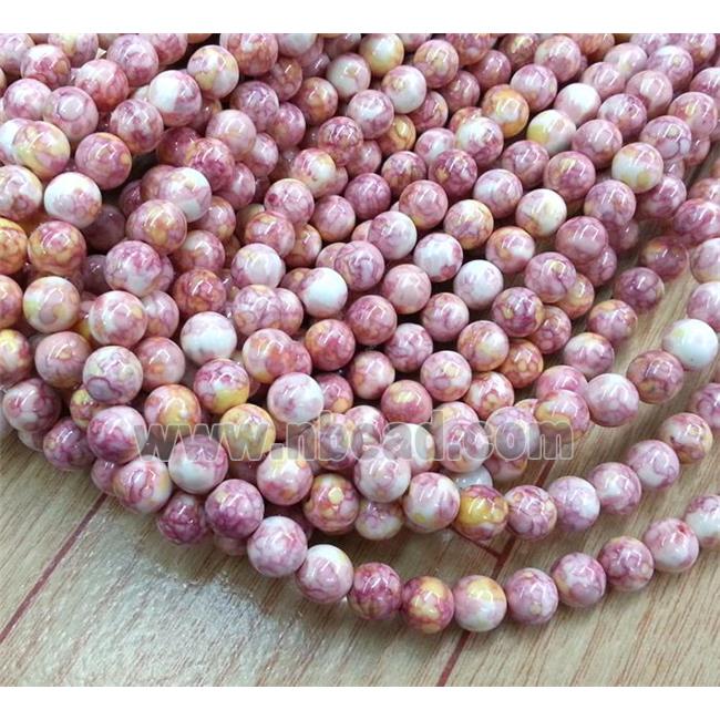 Rainforest jasper beads, round, stability