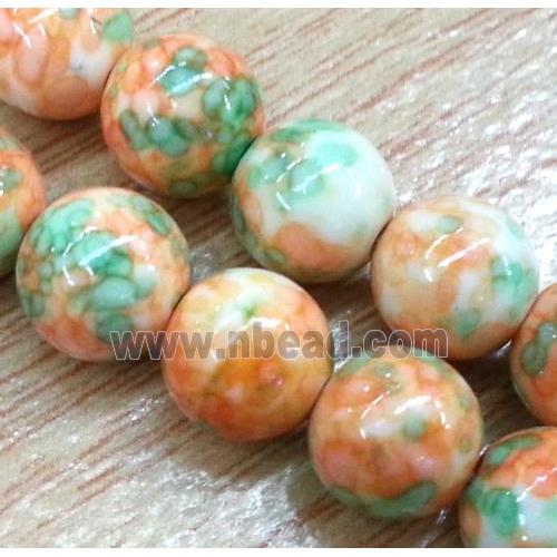 Rainforest jasper beads, round, stability