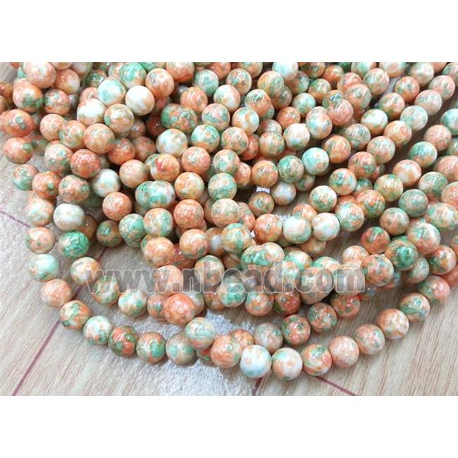 Rainforest jasper beads, round, stability