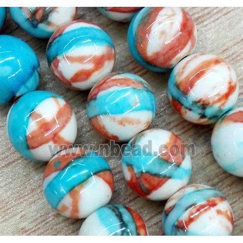 Rainforest jasper beads, round, stability