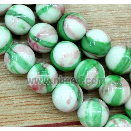 Rainforest jasper beads, round, stability