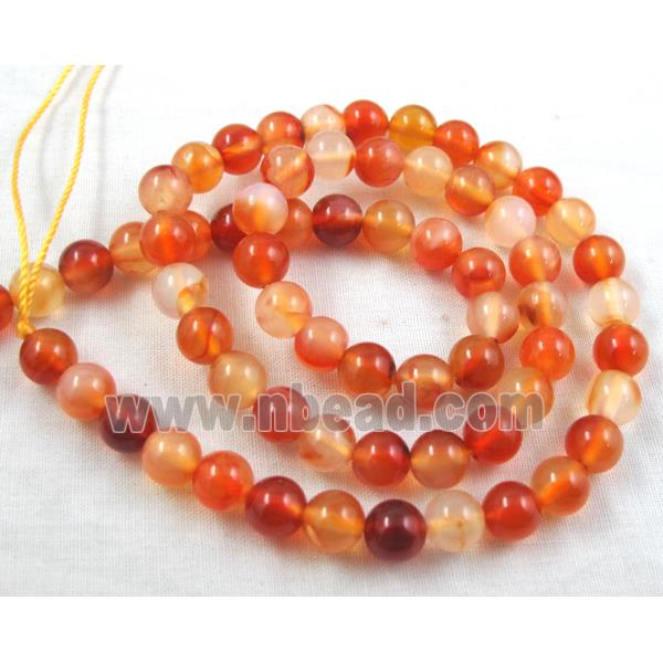 Carnelian Agate, AA Grade, Round