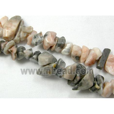 Zebra jasper Chip Beads