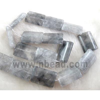 Rectangle Cloudy Quartz beads