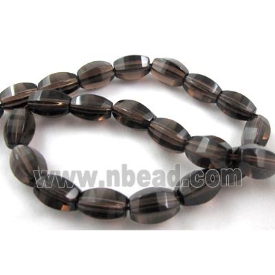 Smoky Quartz beads, faceted