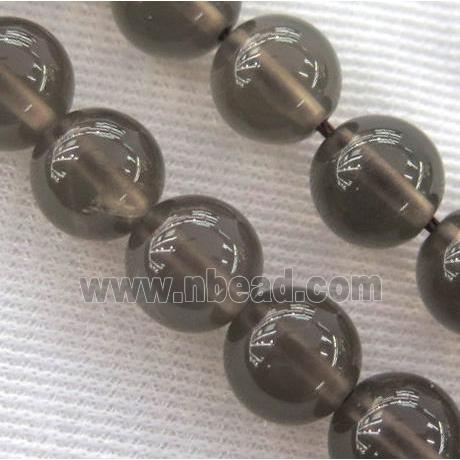 round Smoky Quartz beads