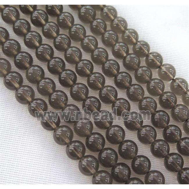 round Smoky Quartz beads