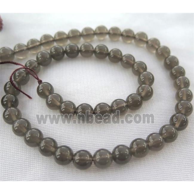 round Smoky Quartz beads