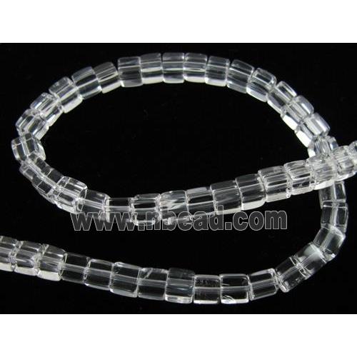 Natural Clear Quartz Bead, cube