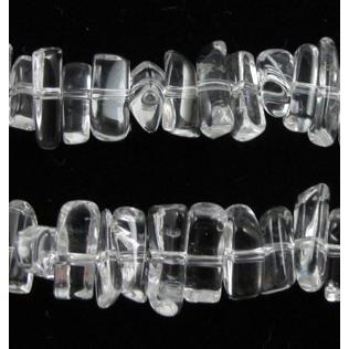 Natural Clear Quartz Bead, freeform