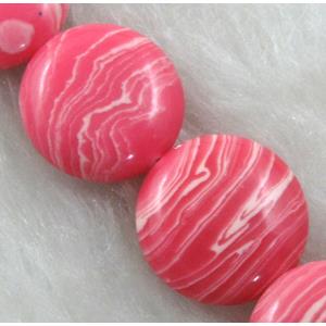 red stripe Gemstone, Nuggets, flat round