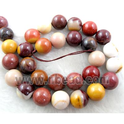 Mookaite jasper Beads, round