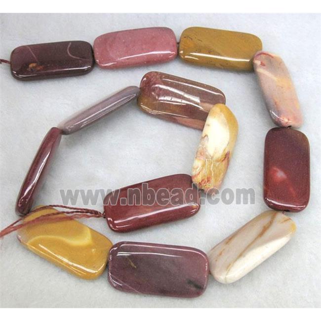 Mookaite Jasper Beads, rectangle