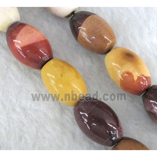 Mookaite jasper Beads, barrel