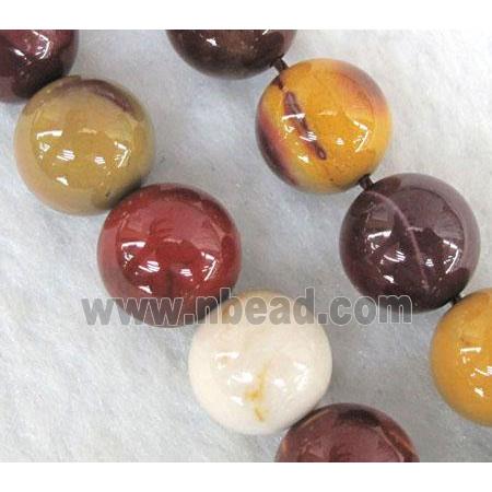 round Mookaite Jasper Beads