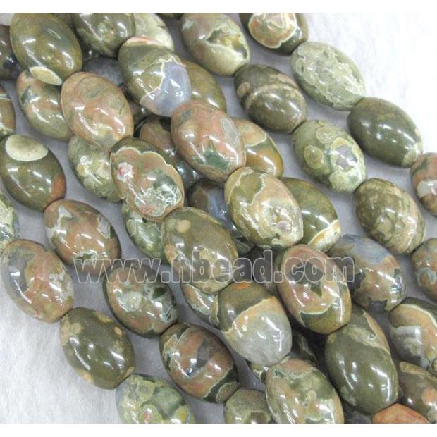 natural Rhyolite Jasper beads, barrel