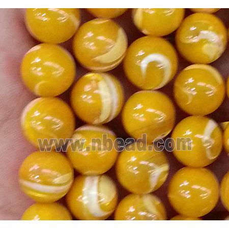 natural Tridacna Shell Beads, round