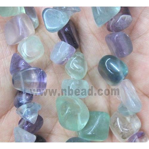 rainbow tourmaline chip beads, freeform