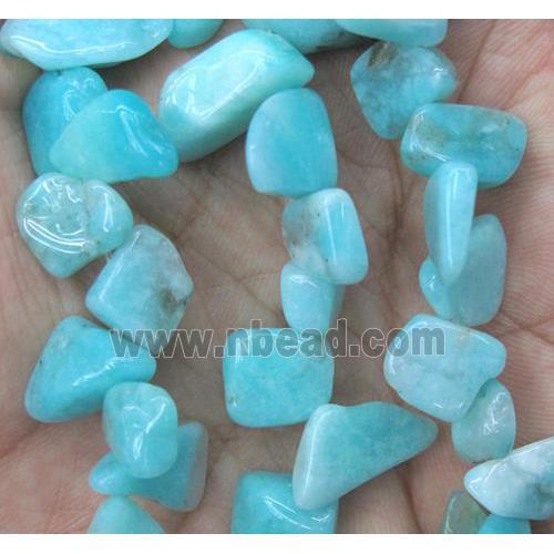 aqua aventurine beads chip, freeform