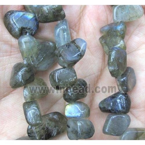 labradorite chip beads, freeform