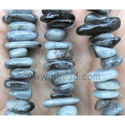 hawk eye stone beads chip, freeform