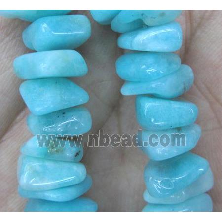 aqua aventurine beads, chips, freeform