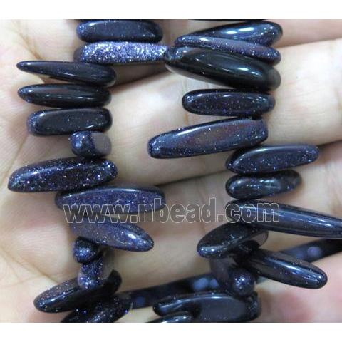 Blue SandStone beads, chips