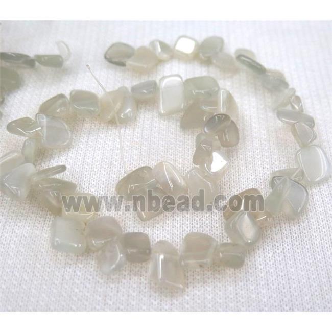 moonstone chip beads