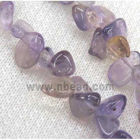 amethyst chips bead, freeform